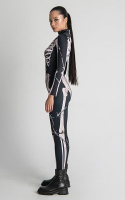 Angel Skeleton Halloween Costume Women, Get Your Spooky Vibes with This Halloween full Body Suit
