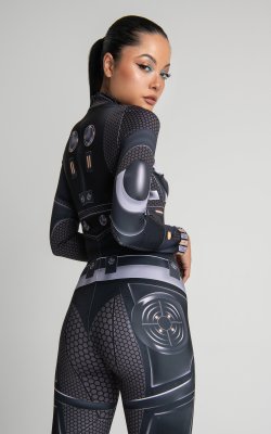 Cyberpunk Clothing, Festival Wear Droid Costume, Cosplay Costume women