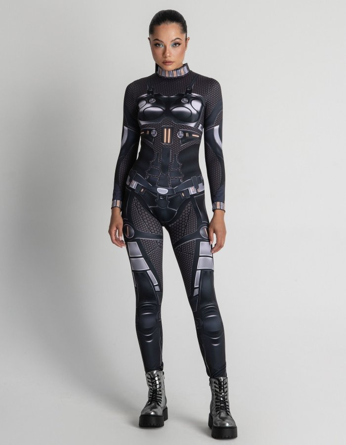Cyberpunk Clothing, Festival Wear Droid Costume, Cosplay Costume women